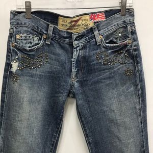 7 For All Mankind Great China Wall Jeans Size 28